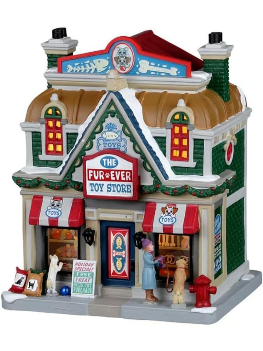 Charming Fur-Ever Toy Store Figurine | Collectible Holiday Decor | Gift Idea